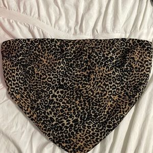 Leopard Scarf Top
